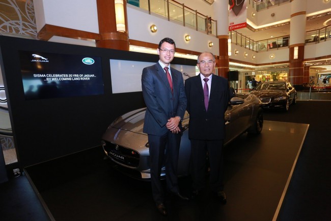 SISMA Auto MD Syed Khalil Syed Ibrahim (L) and Chairman Syed Hussain Syed Mohamed at the company's first dual-brand roadshow at Bangsar Shopping Centre