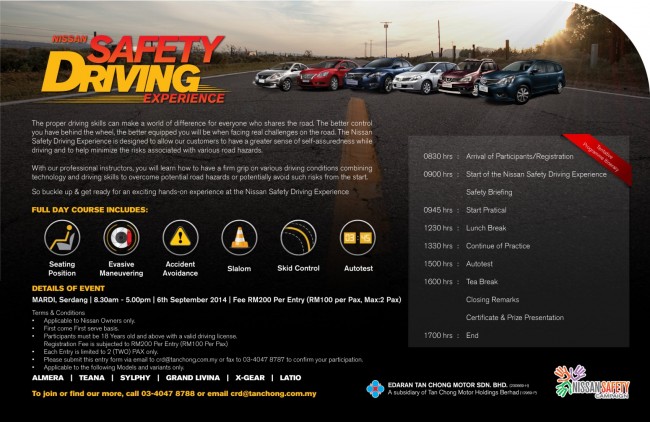 Nissan Safety Driving Experience Invitation
