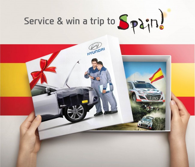 Hyundai Service Promotion with a chance to win a trip to Spain