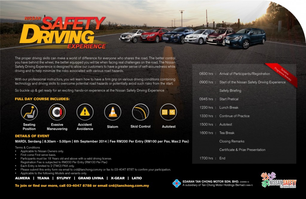 Nissan Safety Driving Experience Invitation
