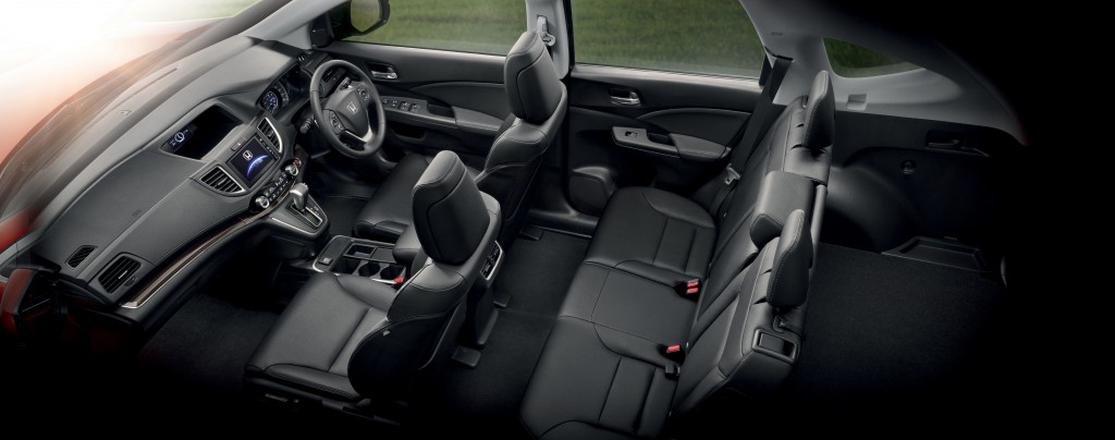 New CR-V displays a premium feel with a spacious and open cabin